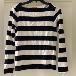 Joe Fresh Black and White Striped Women's Top Size‎ Small